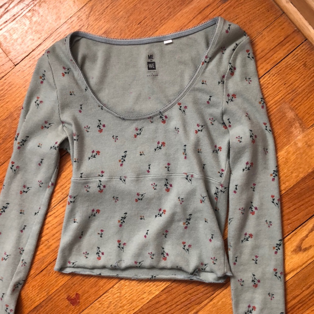 long sleeve green top